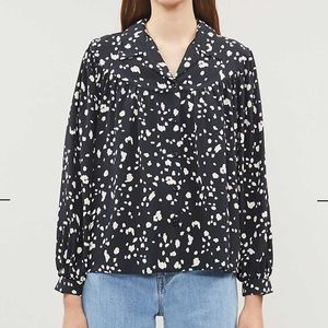 Topshop Animal Print Blouse